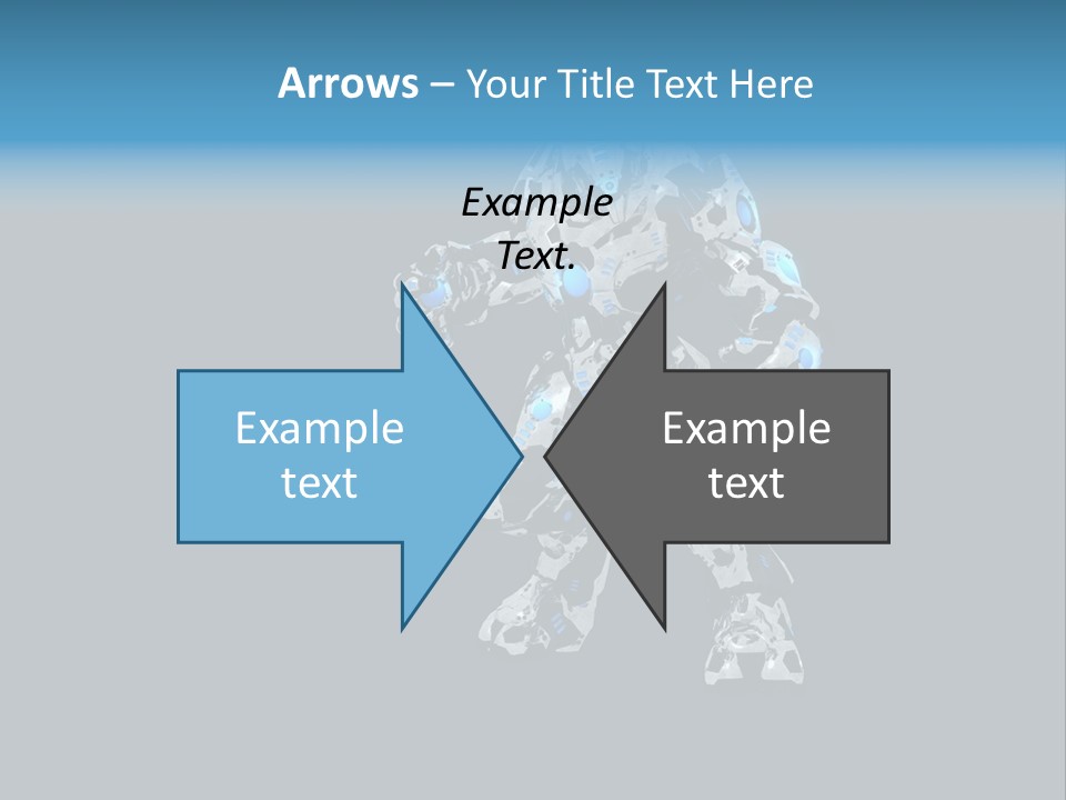 Illustration Head Futuristic PowerPoint Template