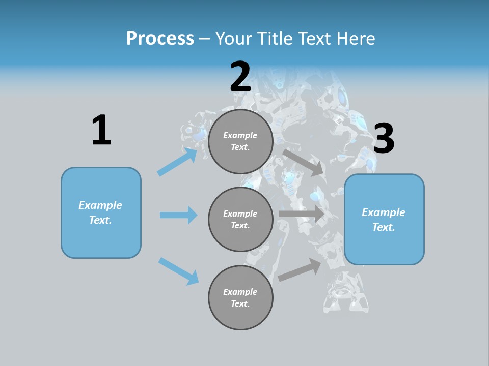 Illustration Head Futuristic PowerPoint Template