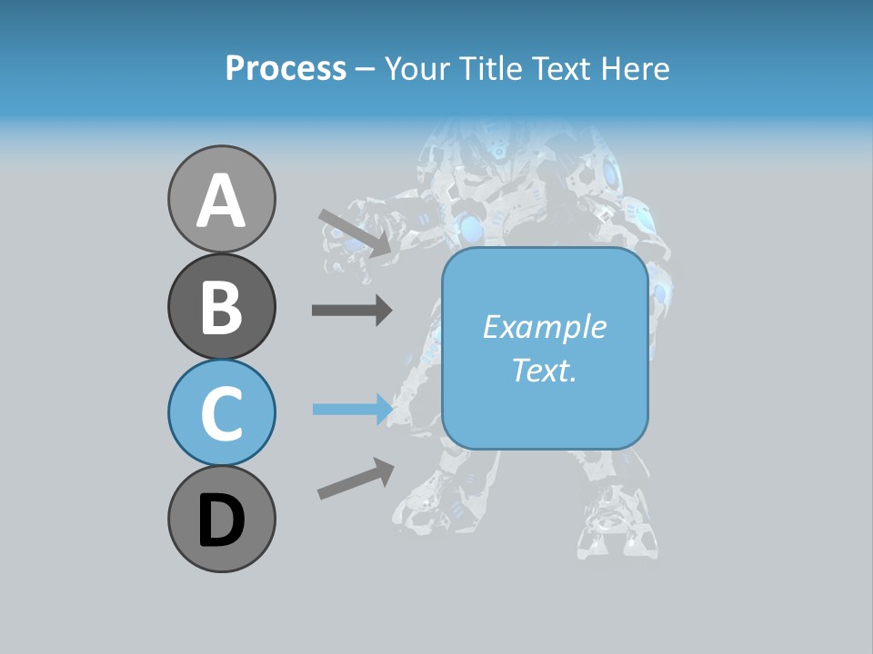 Illustration Head Futuristic PowerPoint Template