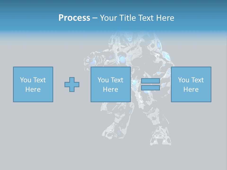 Illustration Head Futuristic PowerPoint Template