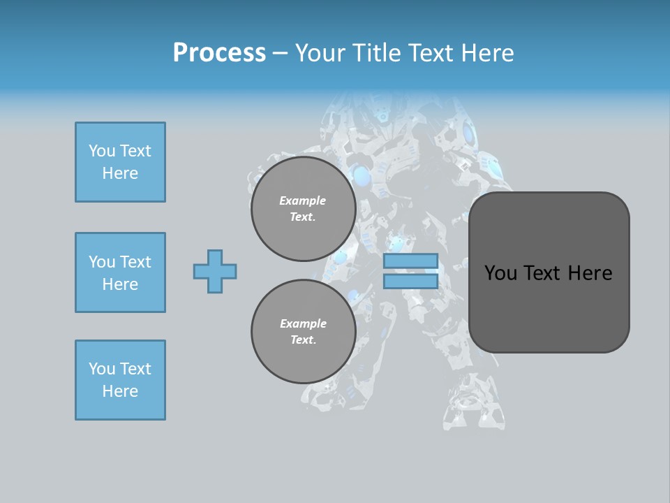 Illustration Head Futuristic PowerPoint Template