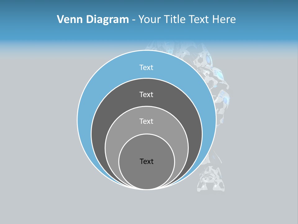 Illustration Head Futuristic PowerPoint Template