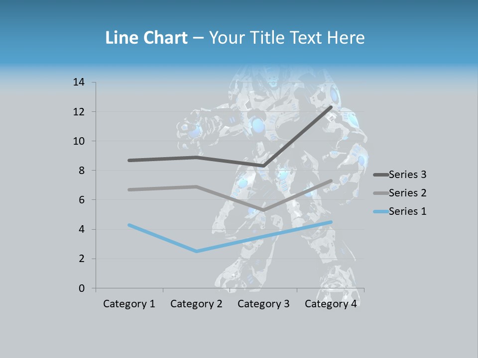 Illustration Head Futuristic PowerPoint Template