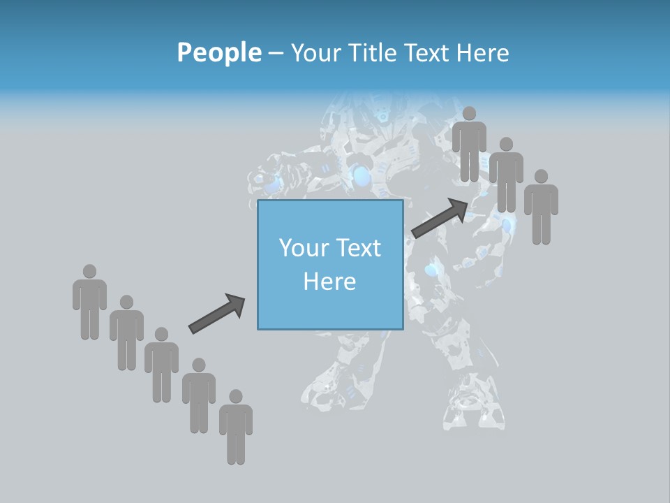 Illustration Head Futuristic PowerPoint Template