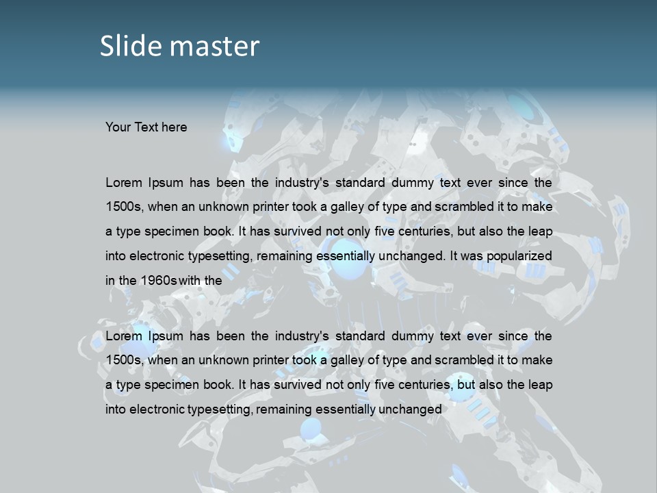 Cyber Steel Mechanical PowerPoint Template