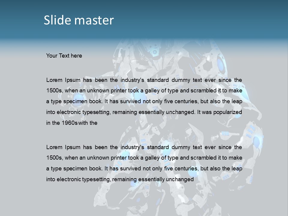 Intelligence Future Weapon PowerPoint Template