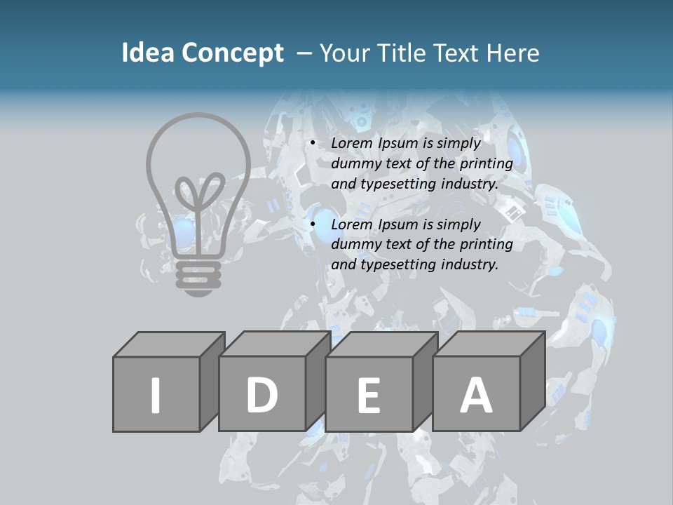 Intelligence Future Weapon PowerPoint Template