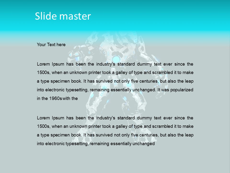 Attractive Mech Fantasy PowerPoint Template