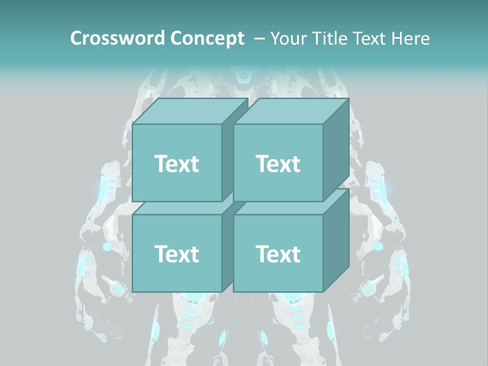Rendering Chrome Face PowerPoint Template