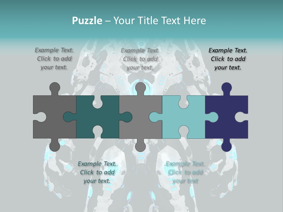 Rendering Chrome Face PowerPoint Template