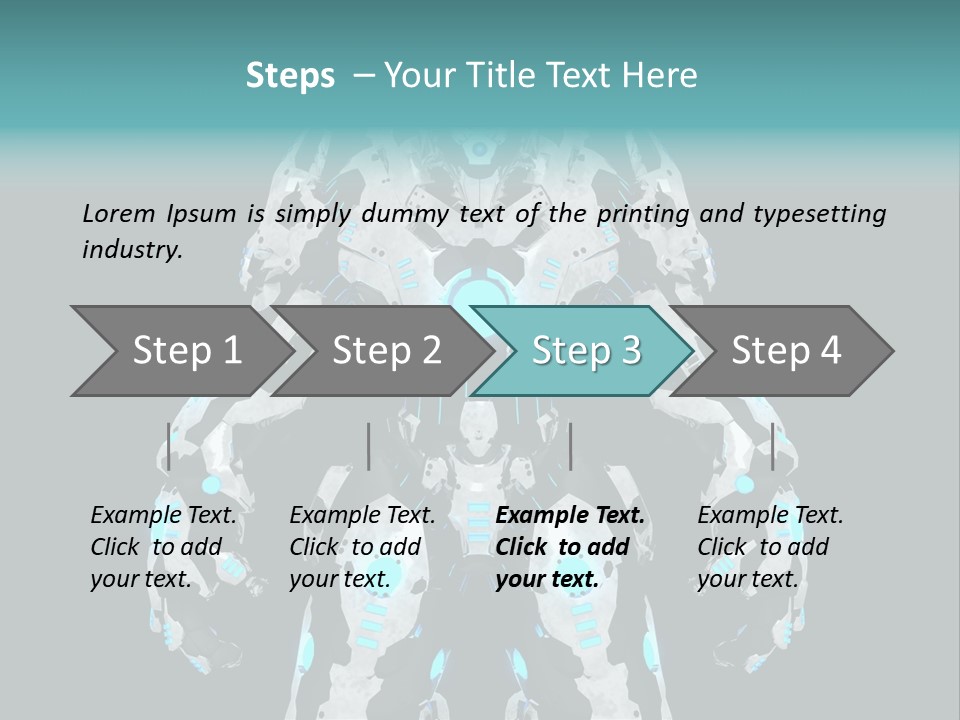 Rendering Chrome Face PowerPoint Template
