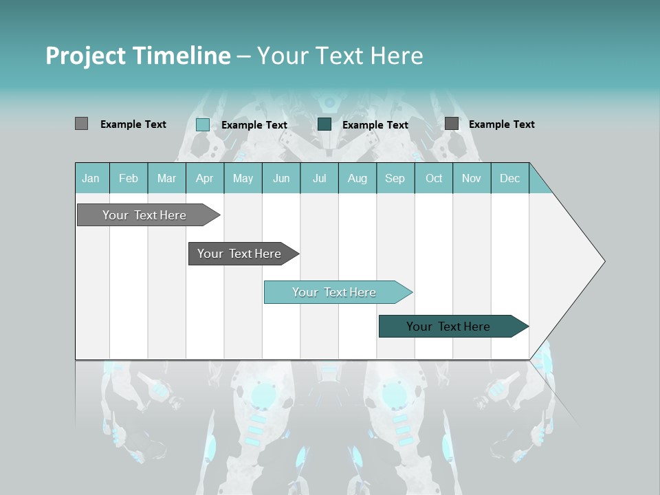 Rendering Chrome Face PowerPoint Template