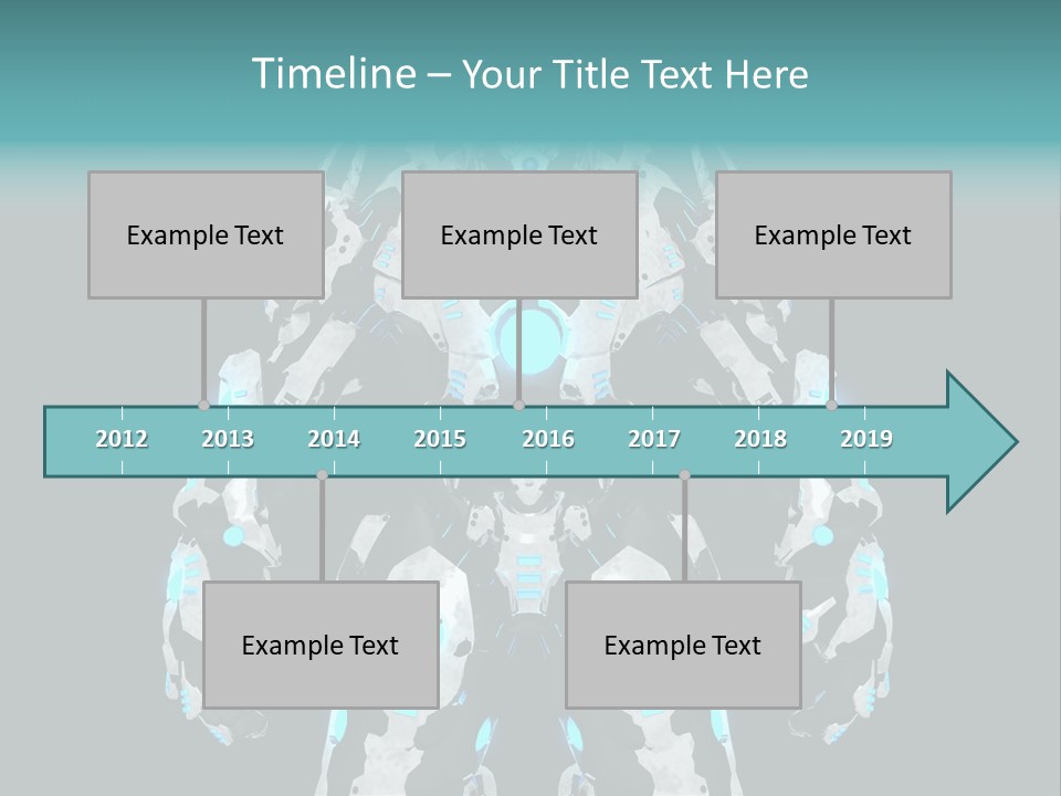 Rendering Chrome Face PowerPoint Template
