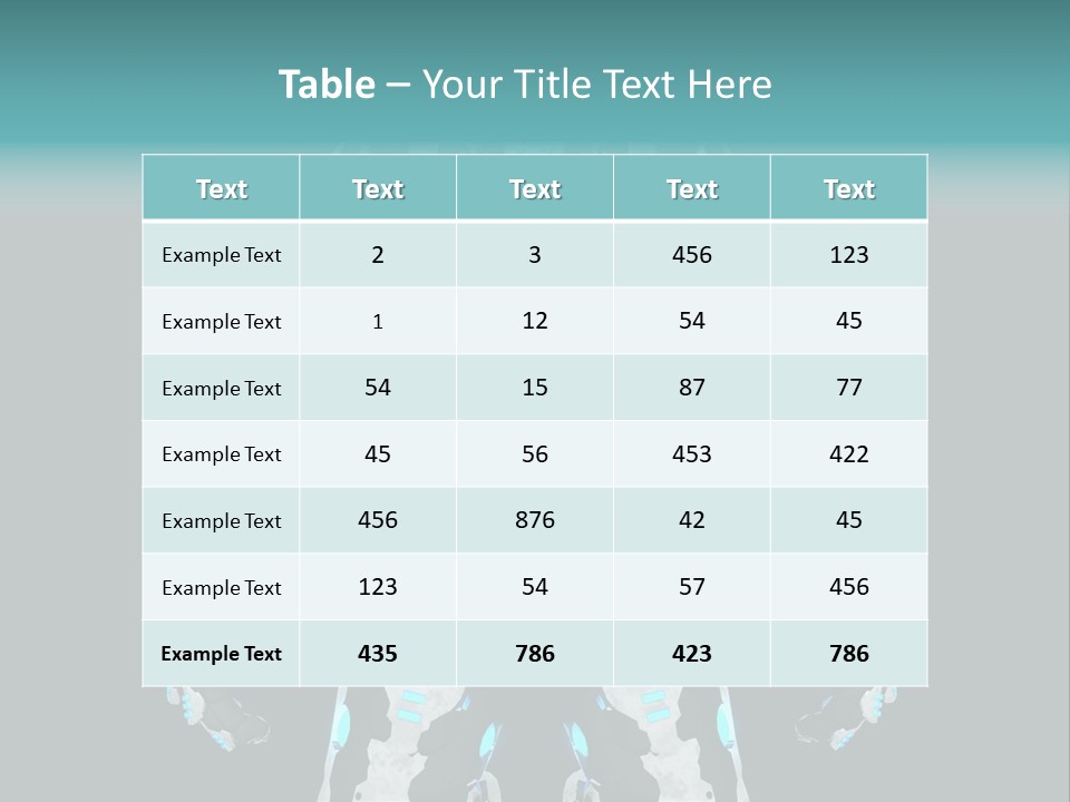 Rendering Chrome Face PowerPoint Template