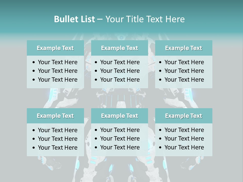 Rendering Chrome Face PowerPoint Template