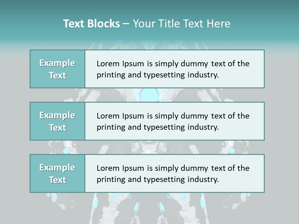 Rendering Chrome Face PowerPoint Template