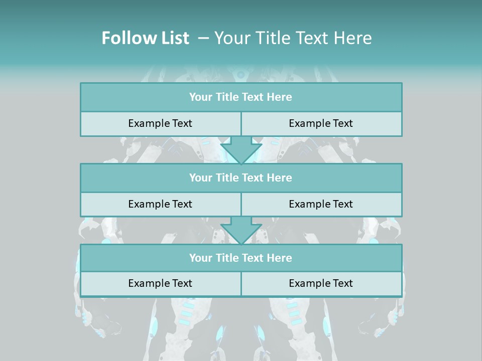 Rendering Chrome Face PowerPoint Template