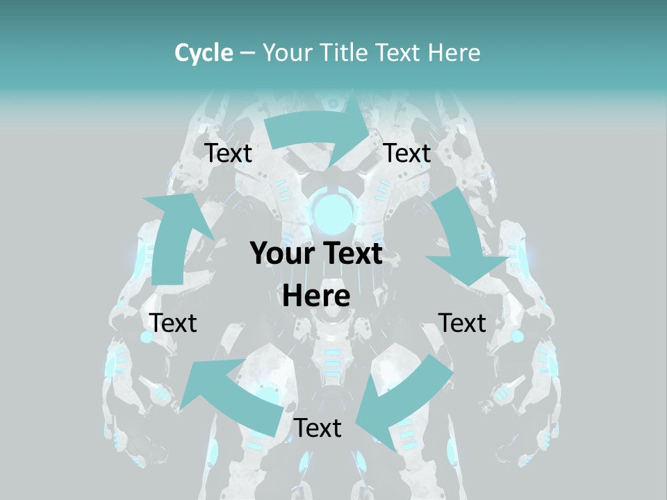 Rendering Chrome Face PowerPoint Template