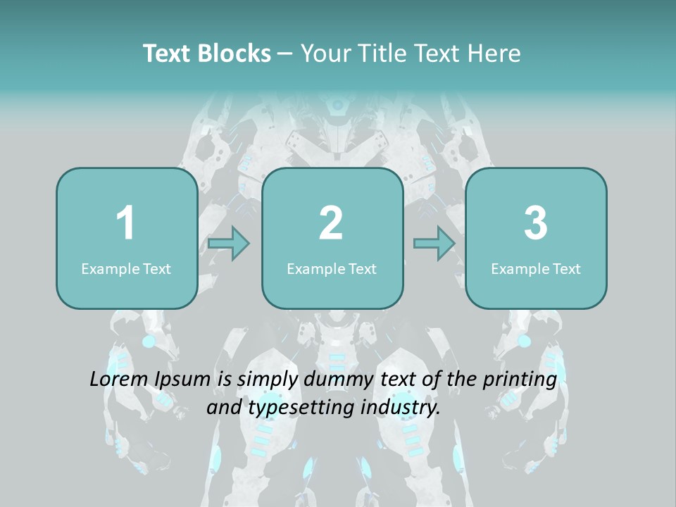 Rendering Chrome Face PowerPoint Template