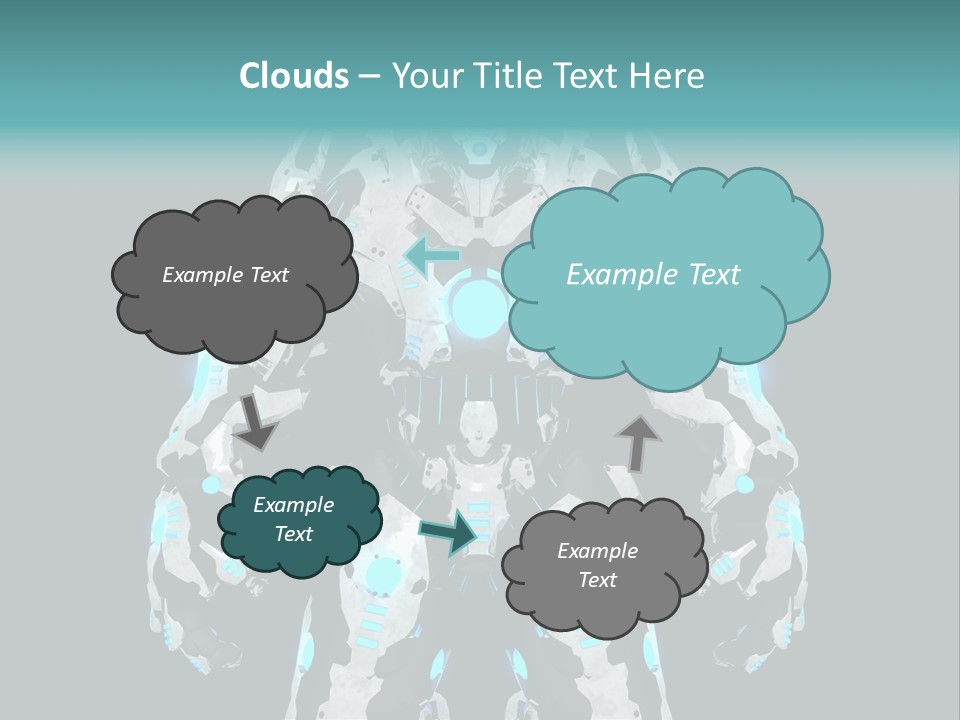 Rendering Chrome Face PowerPoint Template