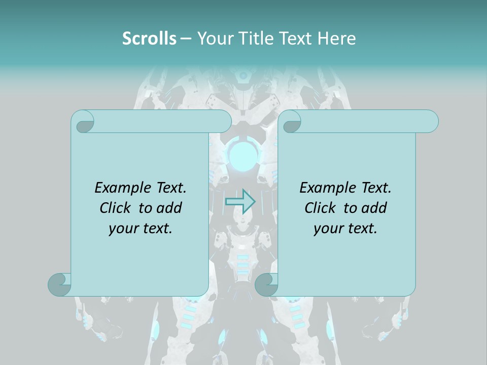 Rendering Chrome Face PowerPoint Template