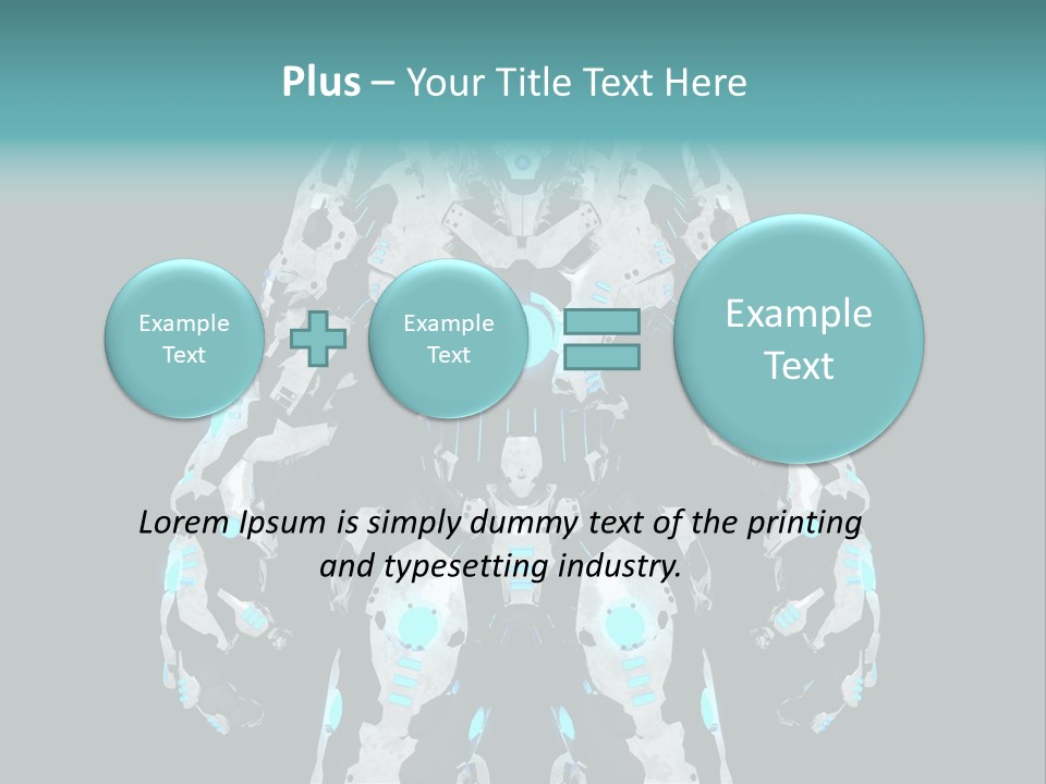 Rendering Chrome Face PowerPoint Template