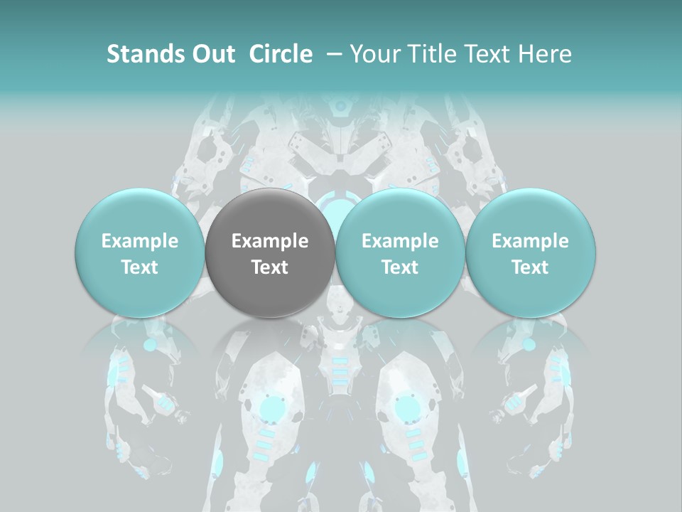 Rendering Chrome Face PowerPoint Template