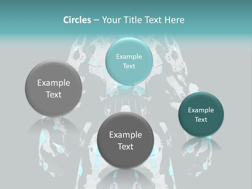 Rendering Chrome Face PowerPoint Template