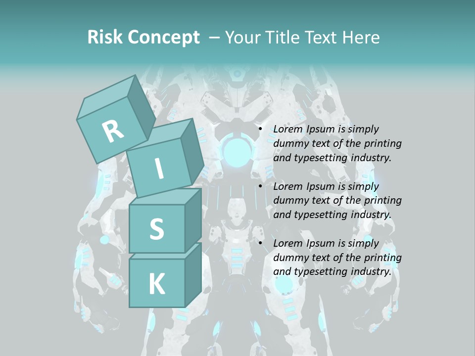 Rendering Chrome Face PowerPoint Template