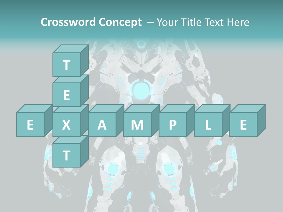 Rendering Chrome Face PowerPoint Template