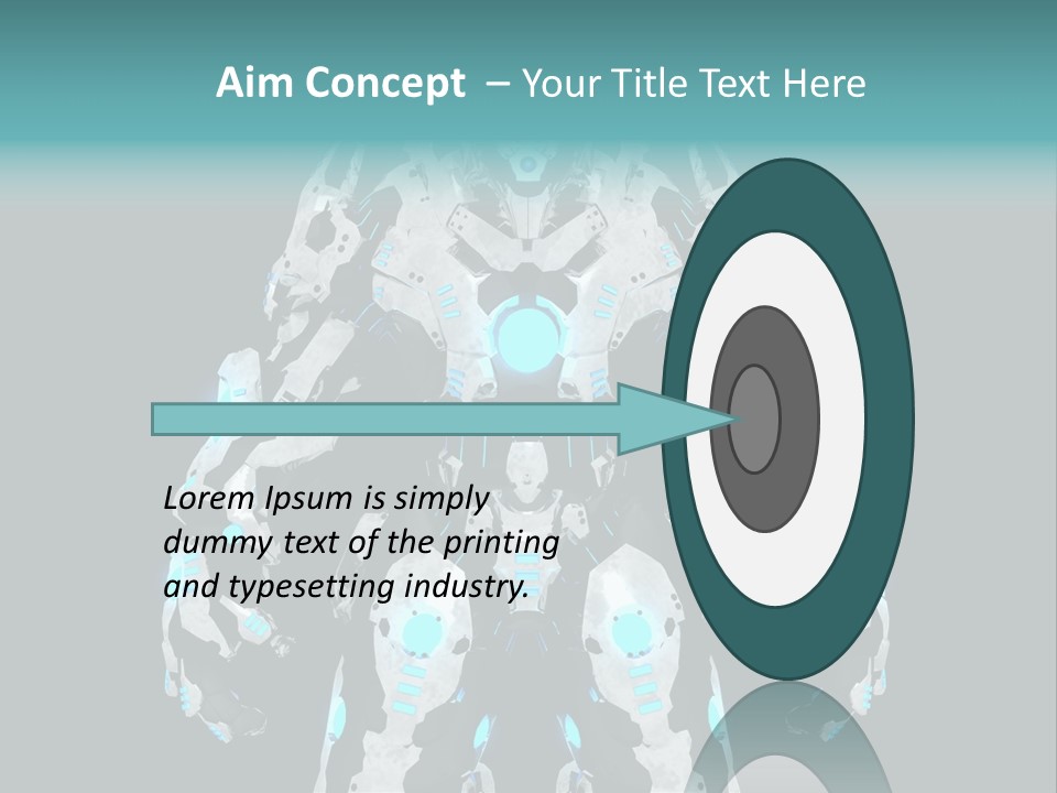 Rendering Chrome Face PowerPoint Template
