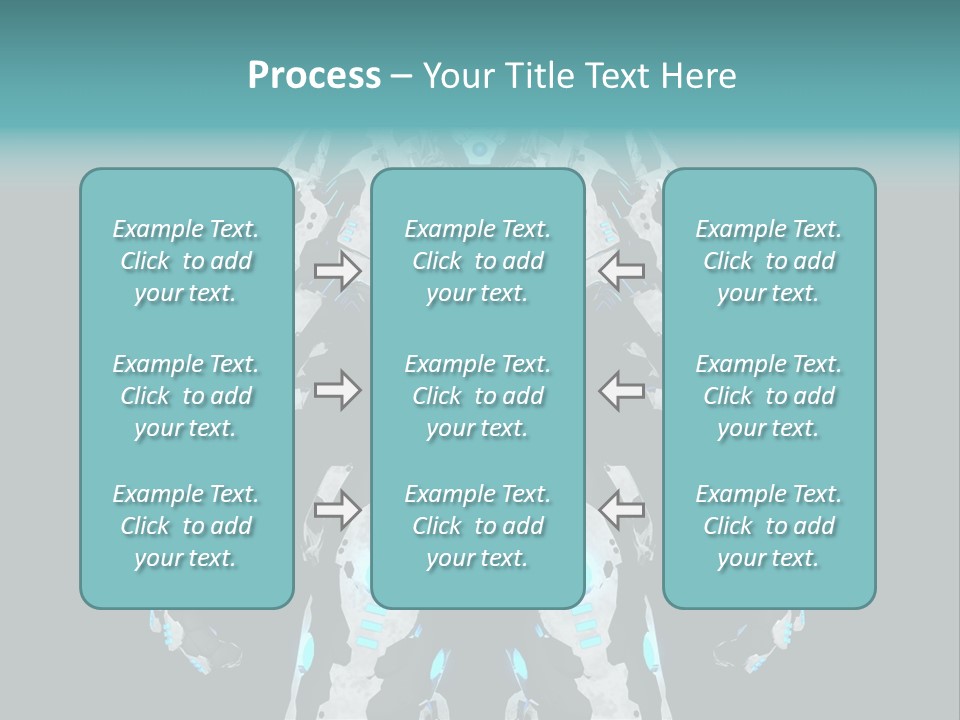 Rendering Chrome Face PowerPoint Template