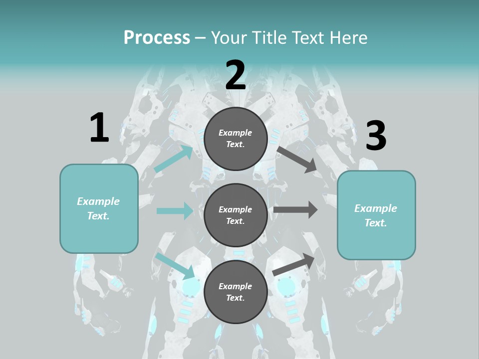 Rendering Chrome Face PowerPoint Template