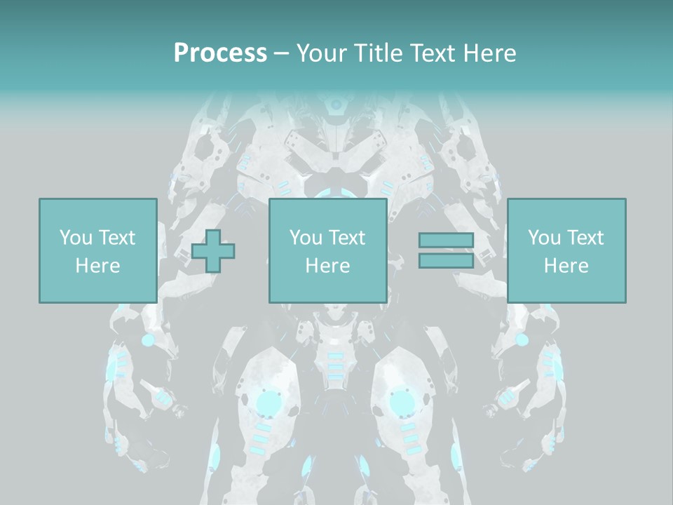 Rendering Chrome Face PowerPoint Template
