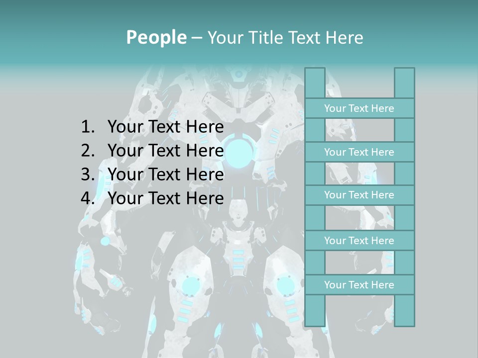 Rendering Chrome Face PowerPoint Template