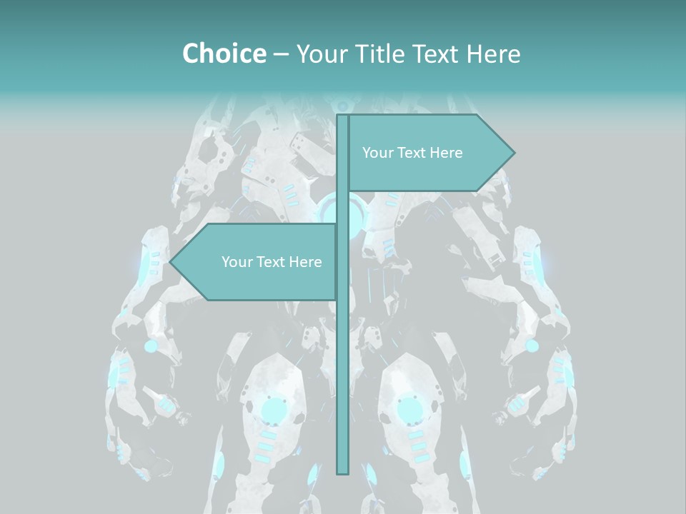 Rendering Chrome Face PowerPoint Template