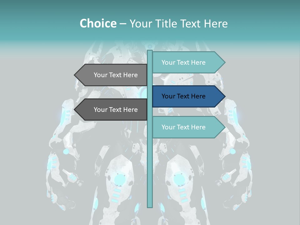 Rendering Chrome Face PowerPoint Template