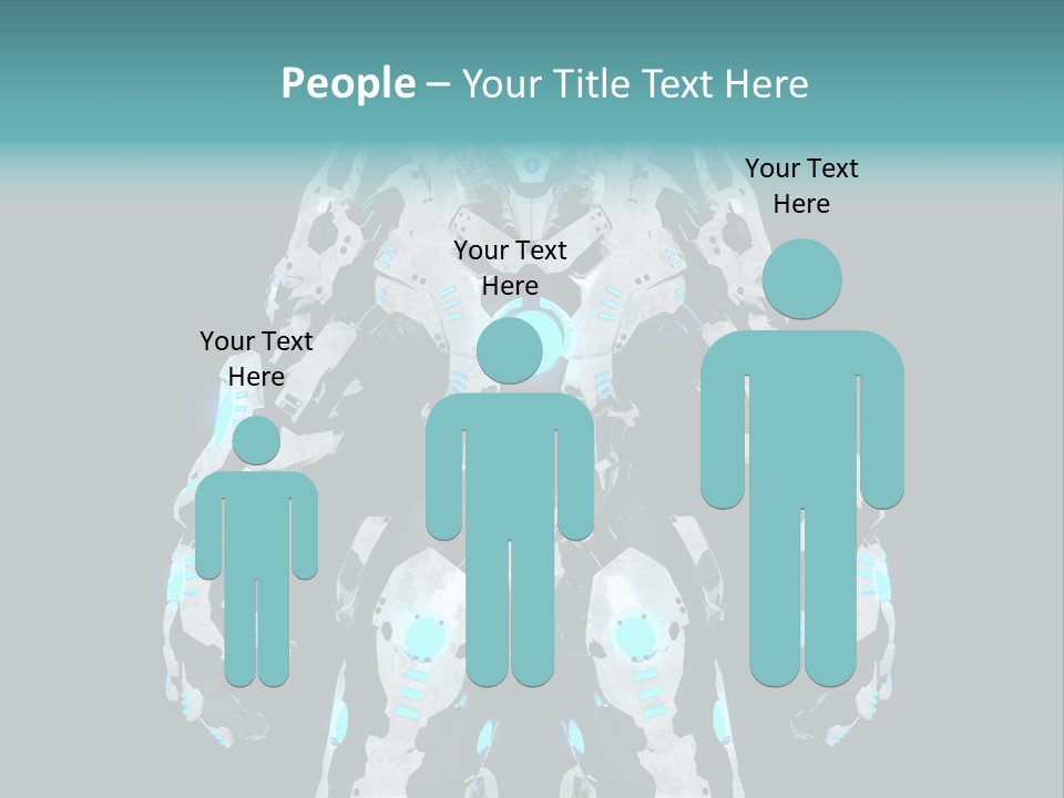 Rendering Chrome Face PowerPoint Template