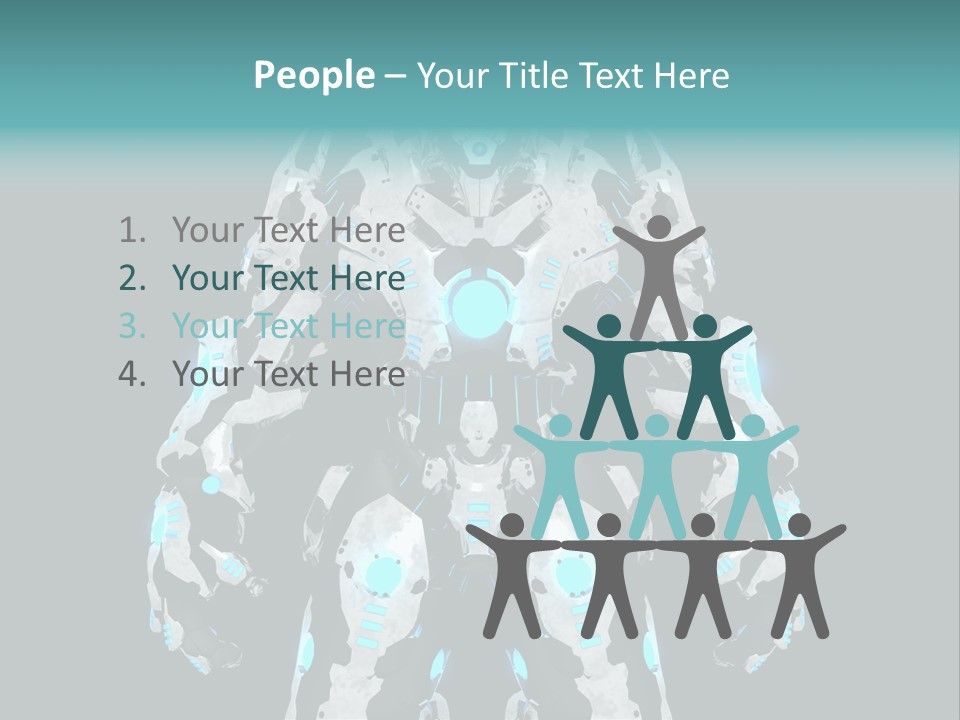 Rendering Chrome Face PowerPoint Template