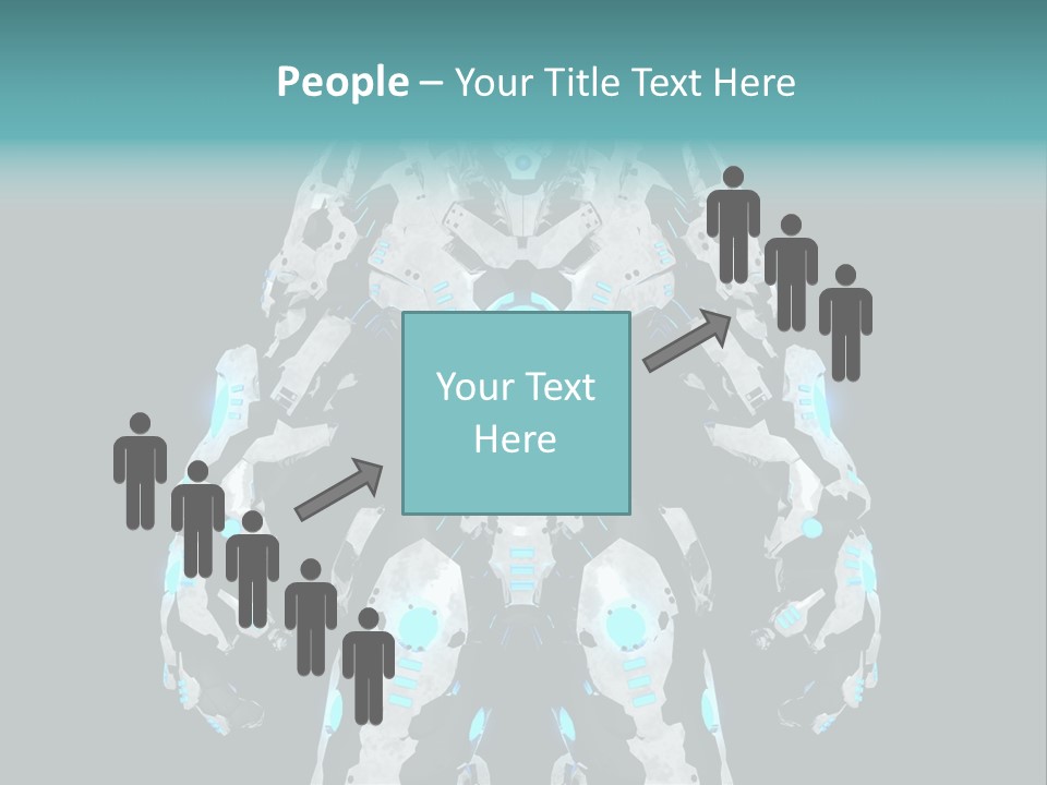 Rendering Chrome Face PowerPoint Template