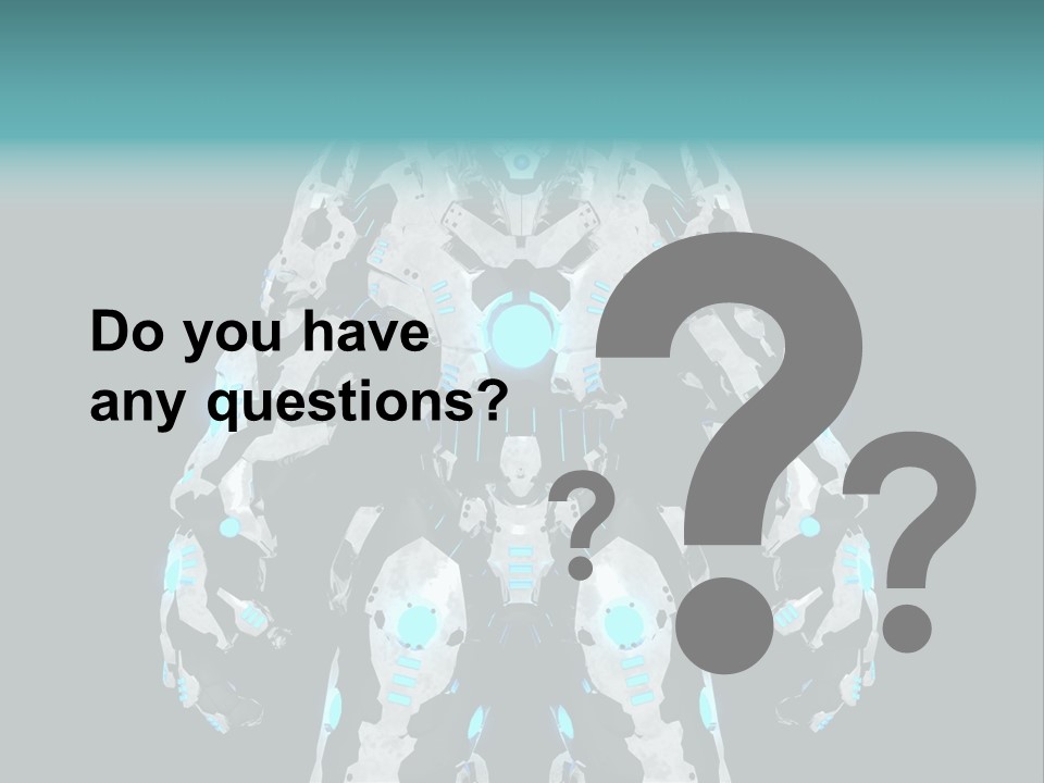 Rendering Chrome Face PowerPoint Template