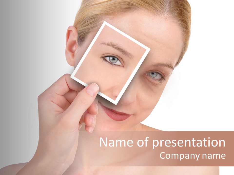 Makeup S Model PowerPoint Template