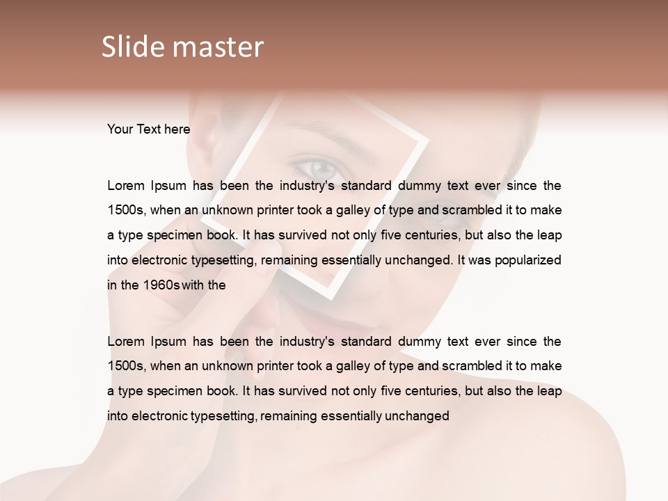 Makeup S Model PowerPoint Template