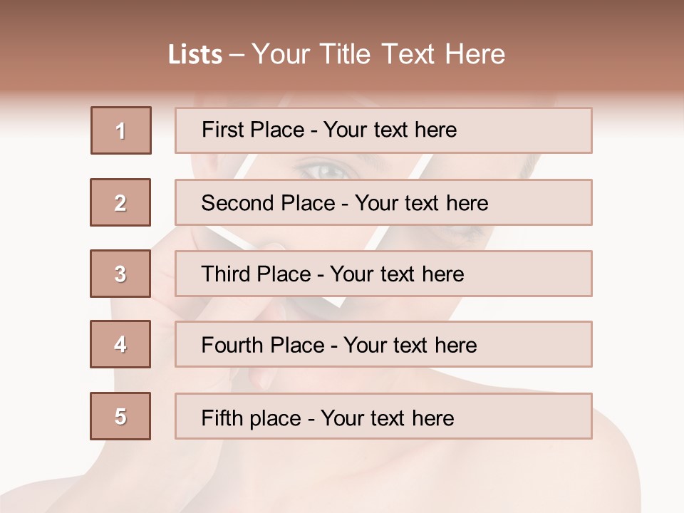 Makeup S Model PowerPoint Template