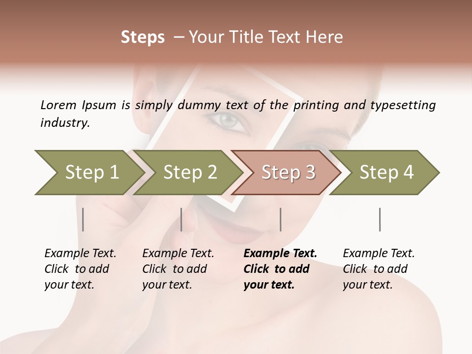 Makeup S Model PowerPoint Template