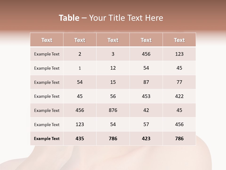 Makeup S Model PowerPoint Template