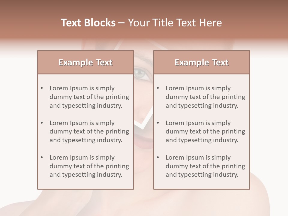 Makeup S Model PowerPoint Template