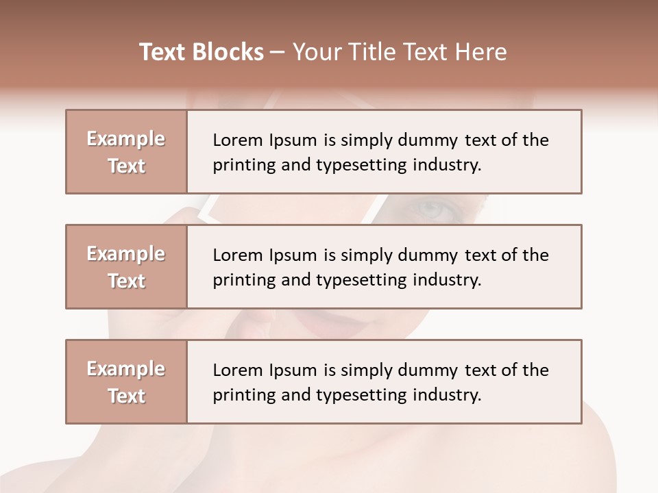 Makeup S Model PowerPoint Template