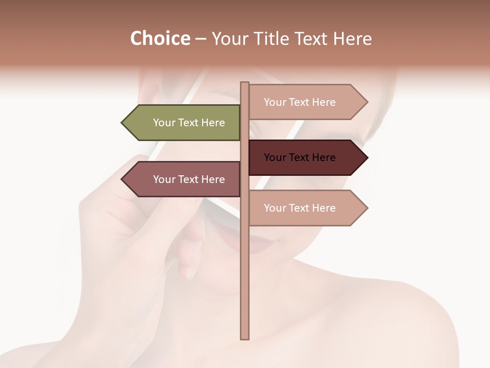 Makeup S Model PowerPoint Template