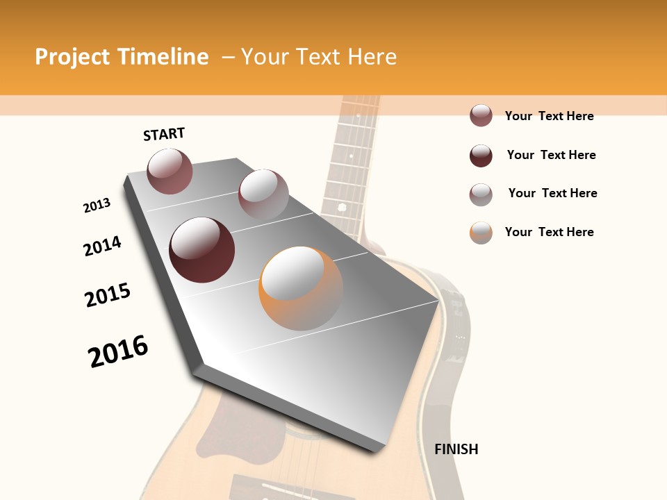 Modern String Path PowerPoint Template